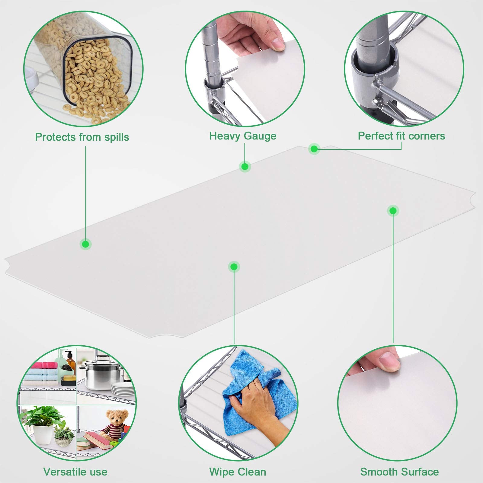 0.7mm thick polypropylene liner shown as heavy duty protection.