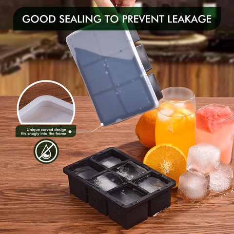 SLGOL stacking ice trays save freezer space and stay organized