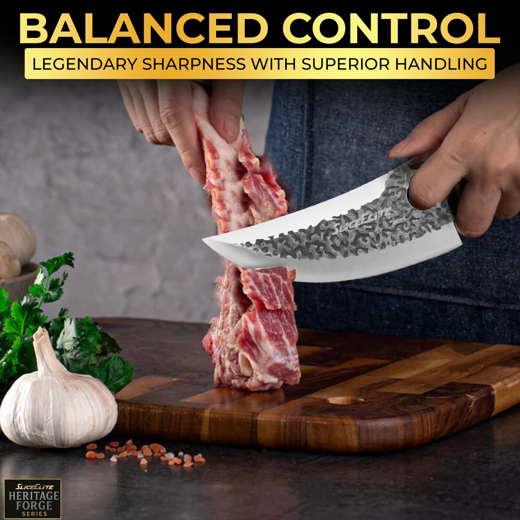 SliceElite boning knife for trimming and deboning with clean motions.