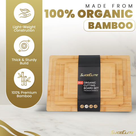 SliceElite small bamboo board perfect for quick cuts and garnish tasks.