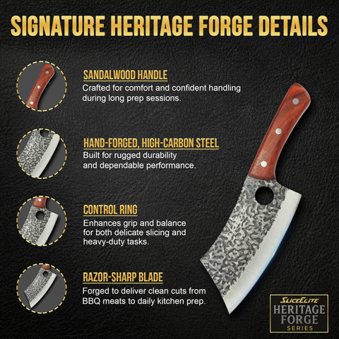 SliceElite German high-carbon steel blade delivers lasting edge