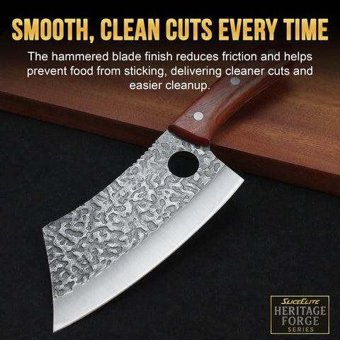 SliceElite versatile cleaver for vegetables, meat prep, and BBQ