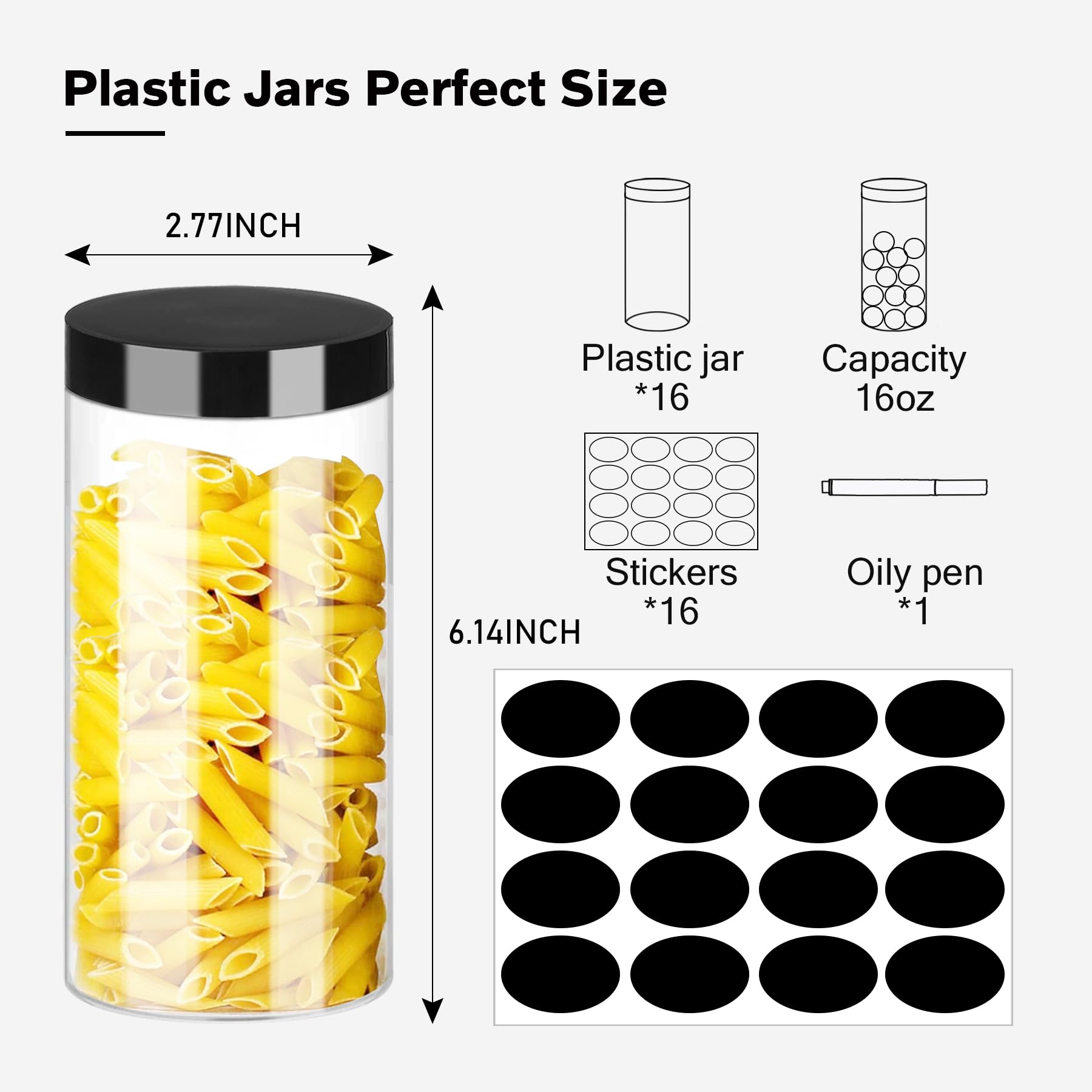 SLifeJars stackable jar for kitchen organization and space saving.