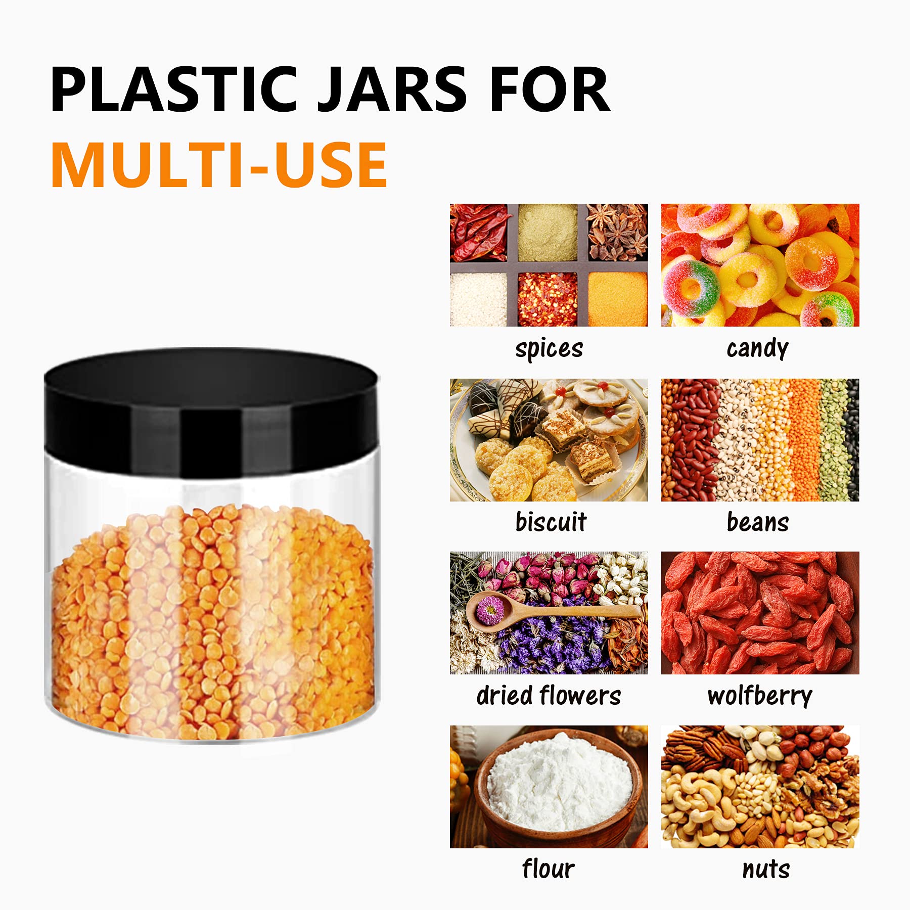 SLifeJars stackable round design saves shelf space