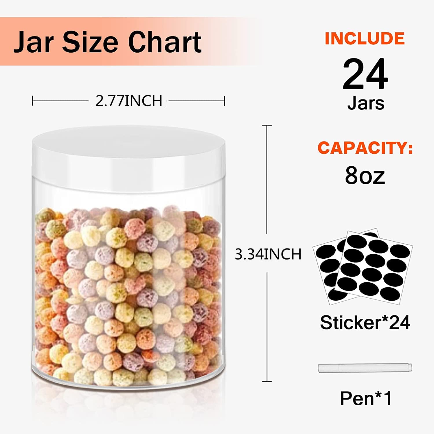 SLifeJars wide-mouth design enables easy filling and scooping of slime ingredients