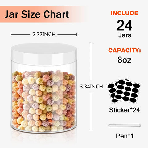 SLifeJars wide-mouth design enables easy filling and scooping of slime ingredients