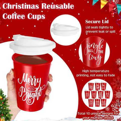Sliner 12oz cups with lids offer spill prevention during holiday gatherings