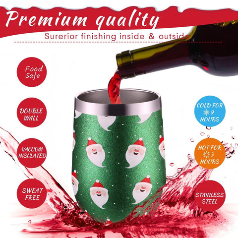 Sliner 12oz tumbler with diamond paint pattern on glitter surface
