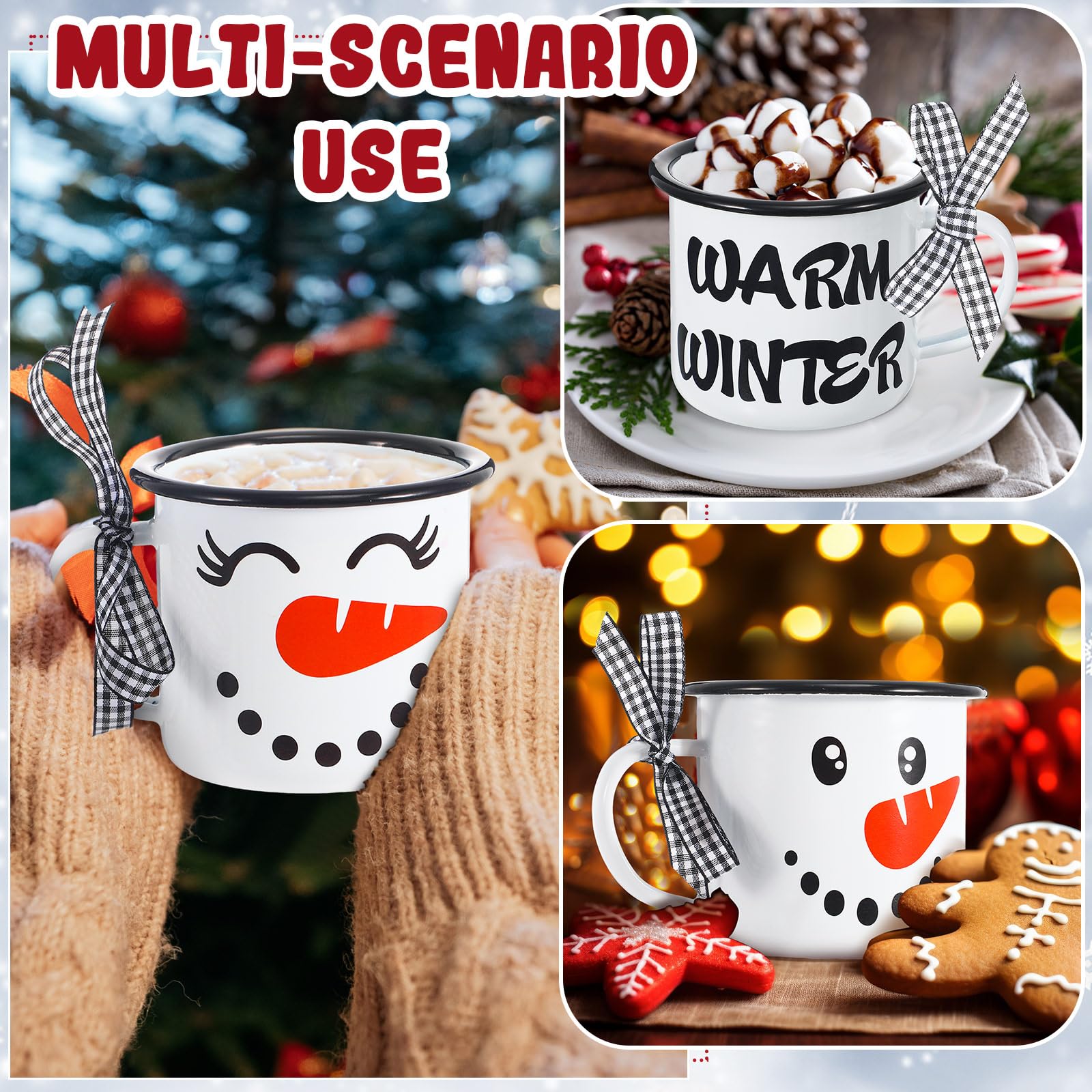 Sliner enamel mug, 8.5 oz, durable for daily warm beverages