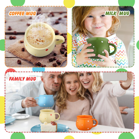 Sliner flat-bottom ceramic mugs for everyday hot beverages.