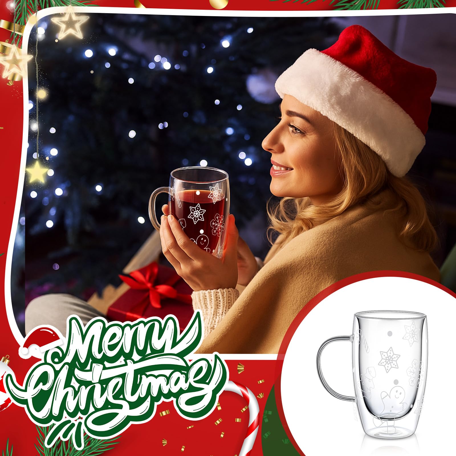 Sliner 6-pack holiday mugs set for entertaining