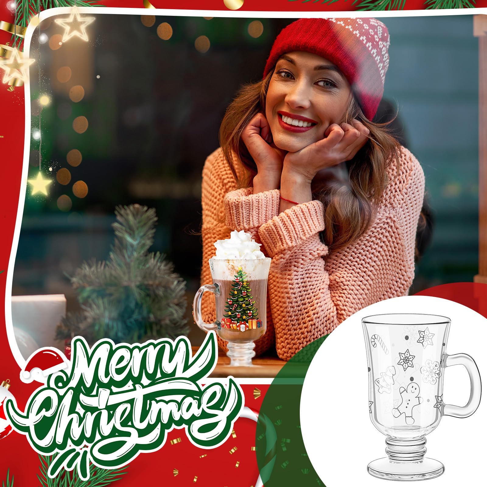 Sliner Irish coffee mug with handle highlights layered beverages