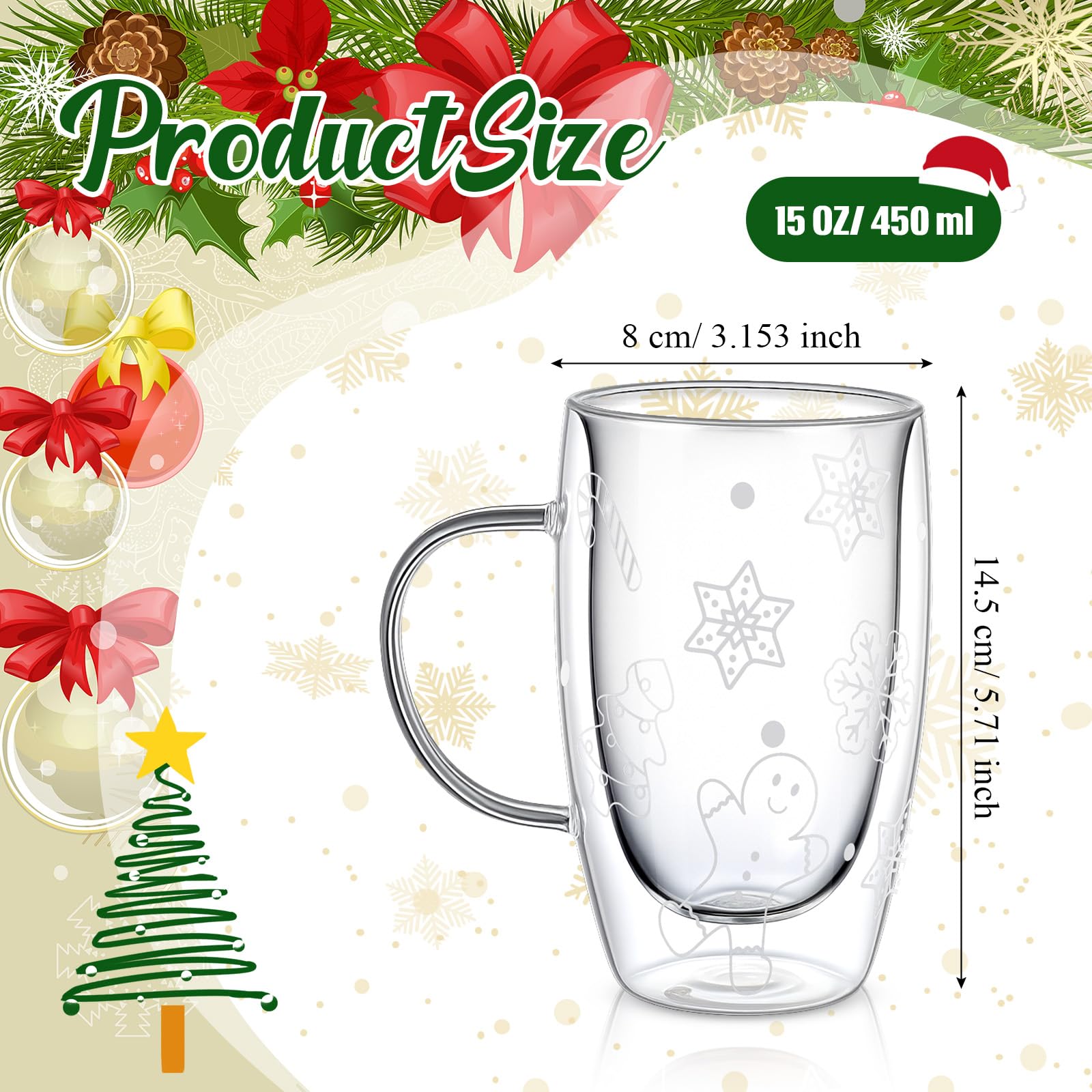 Sliner sturdy-handle glass mug provides secure grip