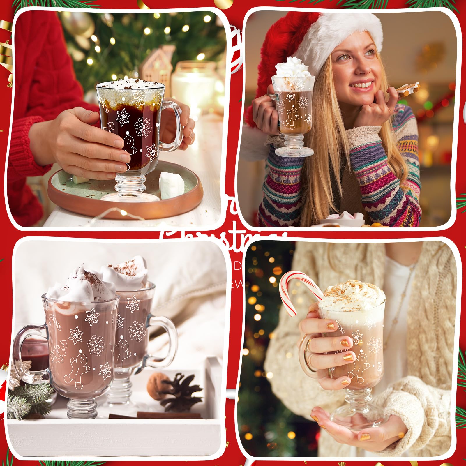 Sliner mug with Christmas tree pattern enhances holiday coffee moments