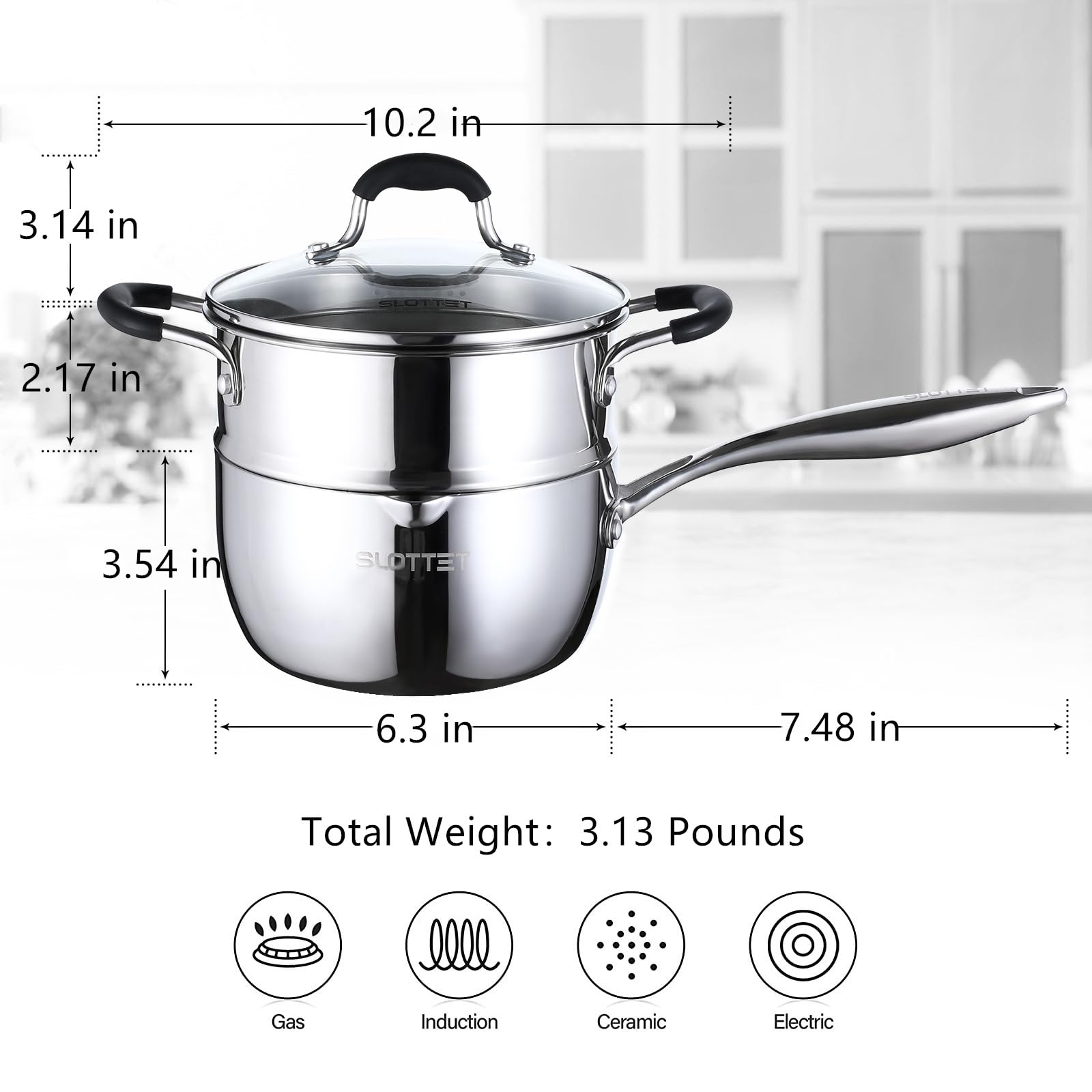 SLOTTET pan is dishwasher safe for easy cleaning and oven safe.