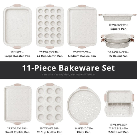 Slow Slog 11-piece baking set roasting pan for versatile roasting and oven-to-table servings.