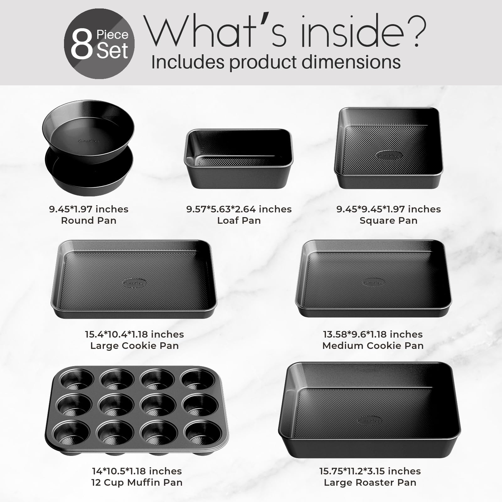 Slow Slog muffin pan for even heat and quick release of muffins and cupcakes.