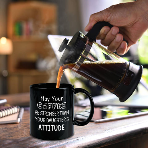 Slugeren black ceramic mug ideal for warm beverages at home or office