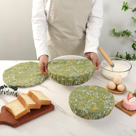Slyitokbhr bread-proofing cover fits bowls securely for rising dough.