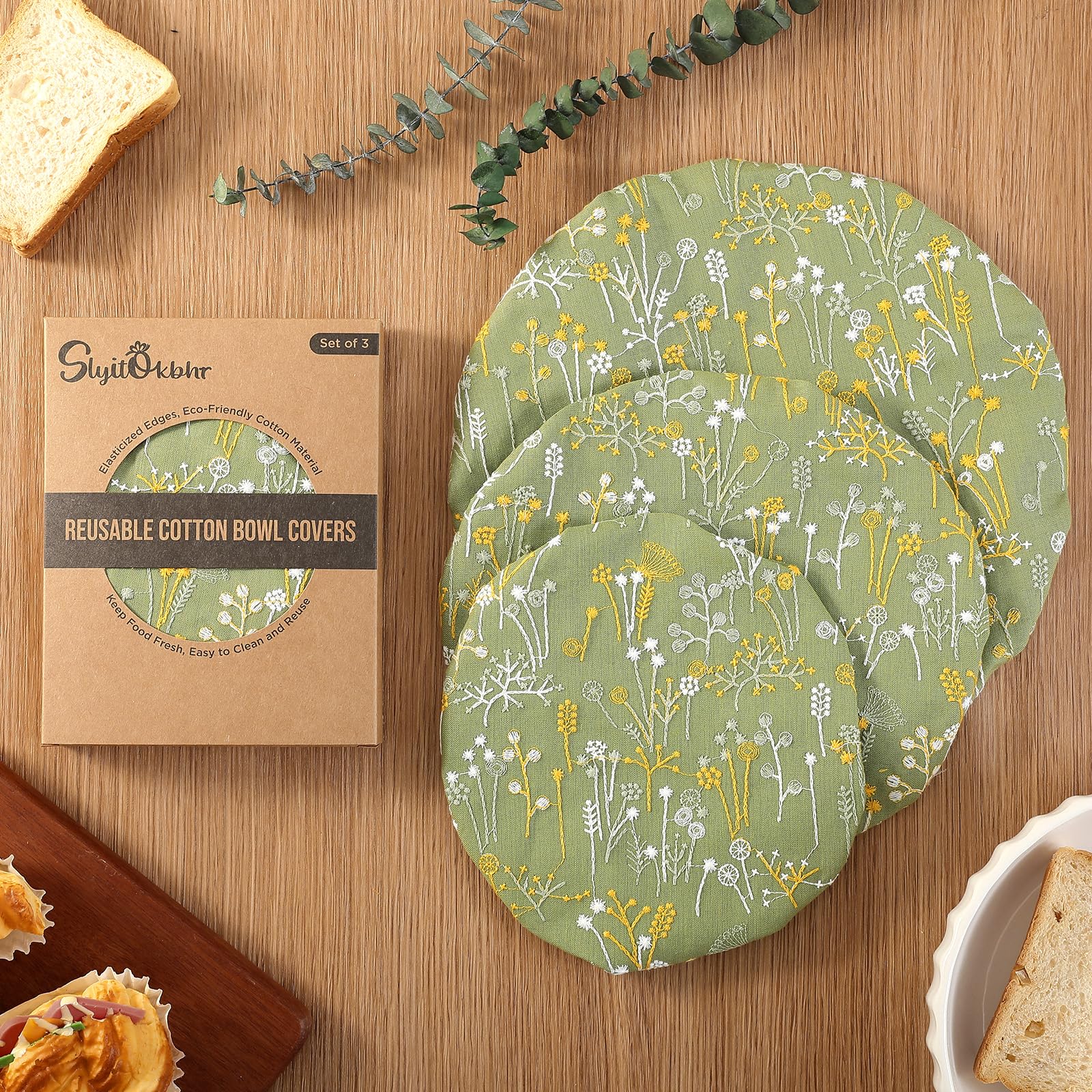Slyitokbhr three-size set fits various bowls securely.
