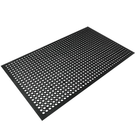 smabee outdoor kitchen mat drains liquids quickly