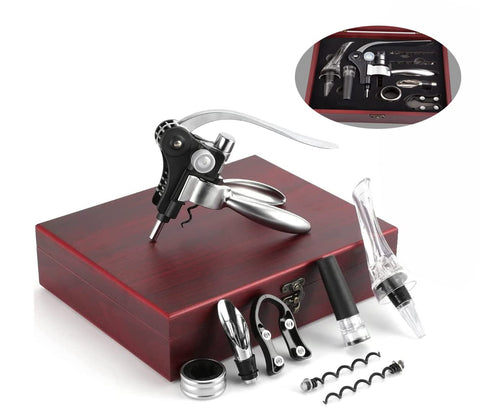 Smaier Areator corkscrew with brushed steel lever for smooth uncorking