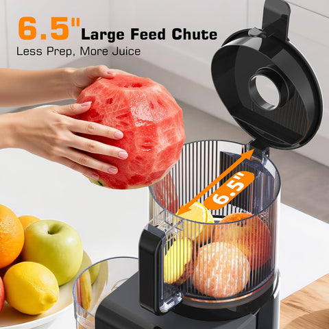 SmallHoo 100oz hopper keeps a full batch juicing without constant refills.