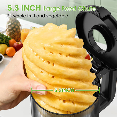 SmallHOO Juicer 55rpm slow-squeeze preserves flavor and color.