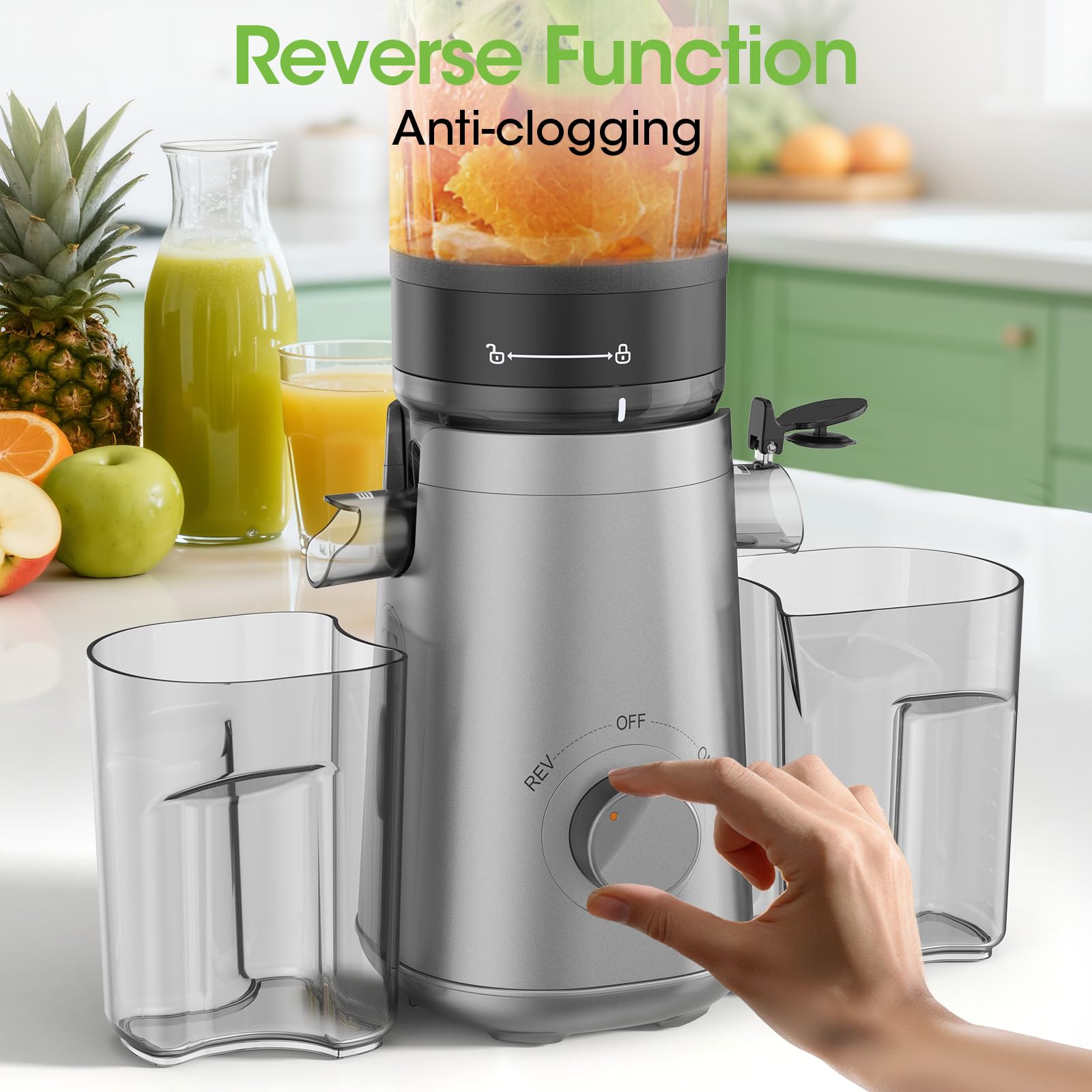 SmallHOO Juicer simple three-part assembly for quick setup.