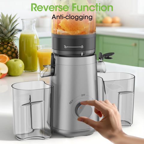 SmallHOO Juicer simple three-part assembly for quick setup.