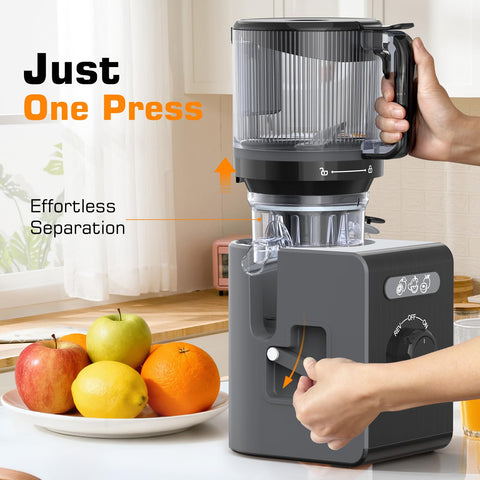 SmallHoo 6.5-inch chute reduces prep time by handling whole vegetables.