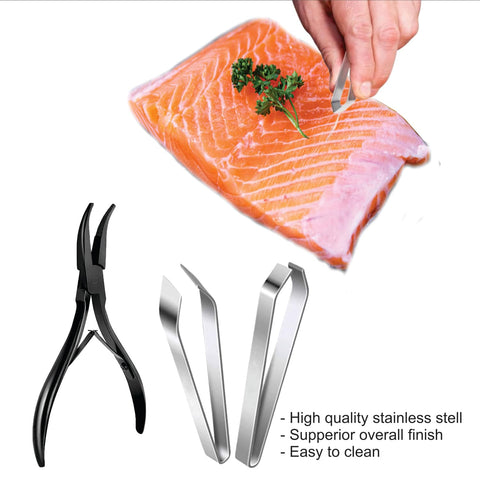SmarDTAT kitchen tweezers in stainless steel for home cooks