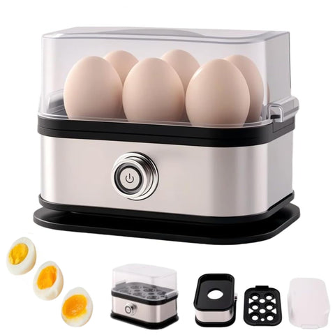 Smart Egg Cooker with 6-egg capacity for quick breakfasts