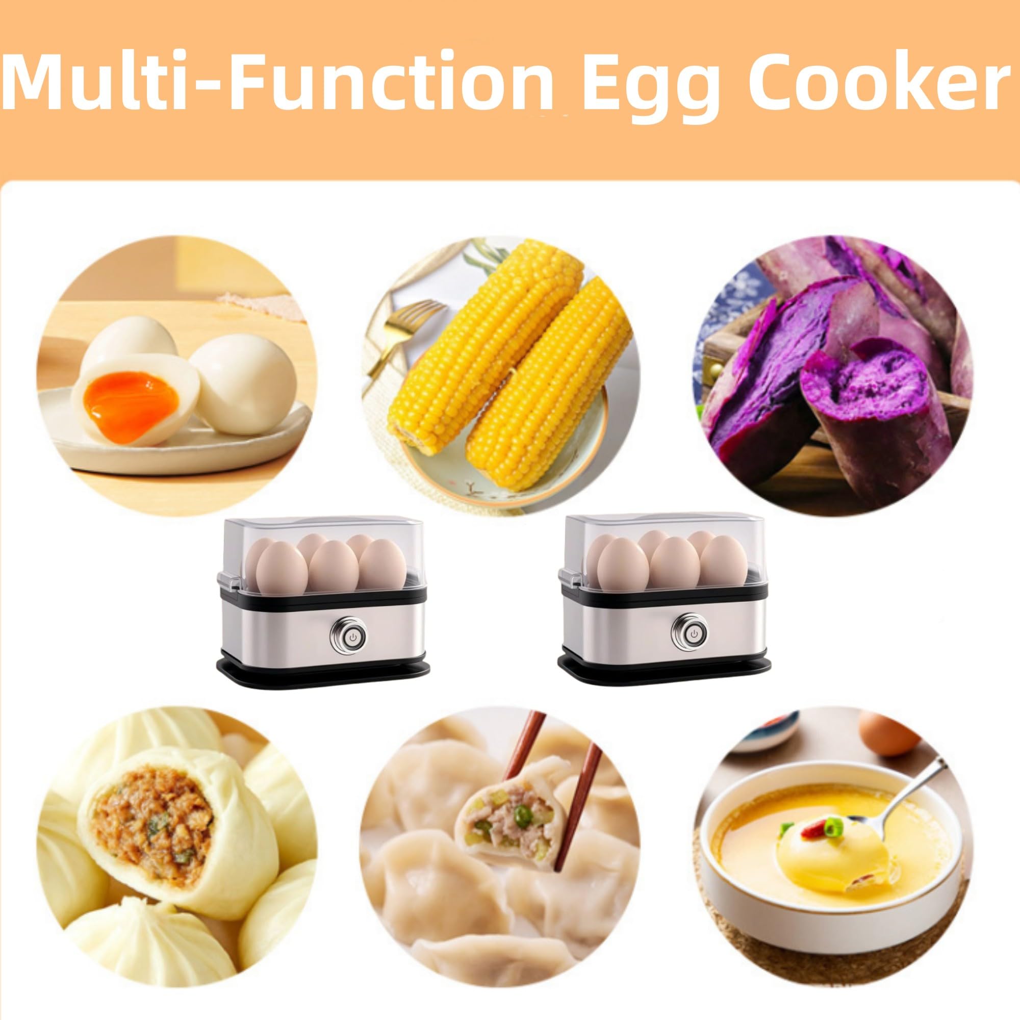 Smart Egg Cooker with removable parts for quick cleanup