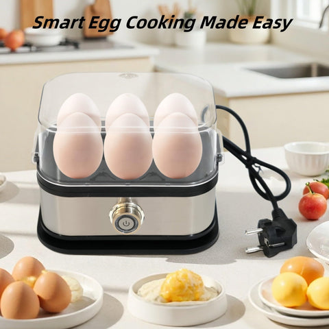 Smart Egg Cooker uses stainless steel and PP for durability