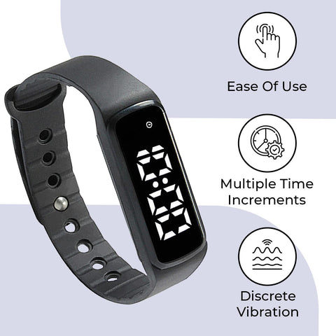 Smart School Sensory Wrist Timer worn on wrist, discreet vibration cue for transitions.