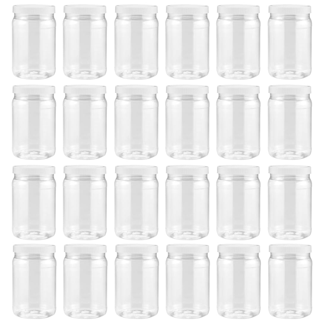 SMART SOLUTIONS clear mason jar 18oz shows crystal clarity for dry goods.