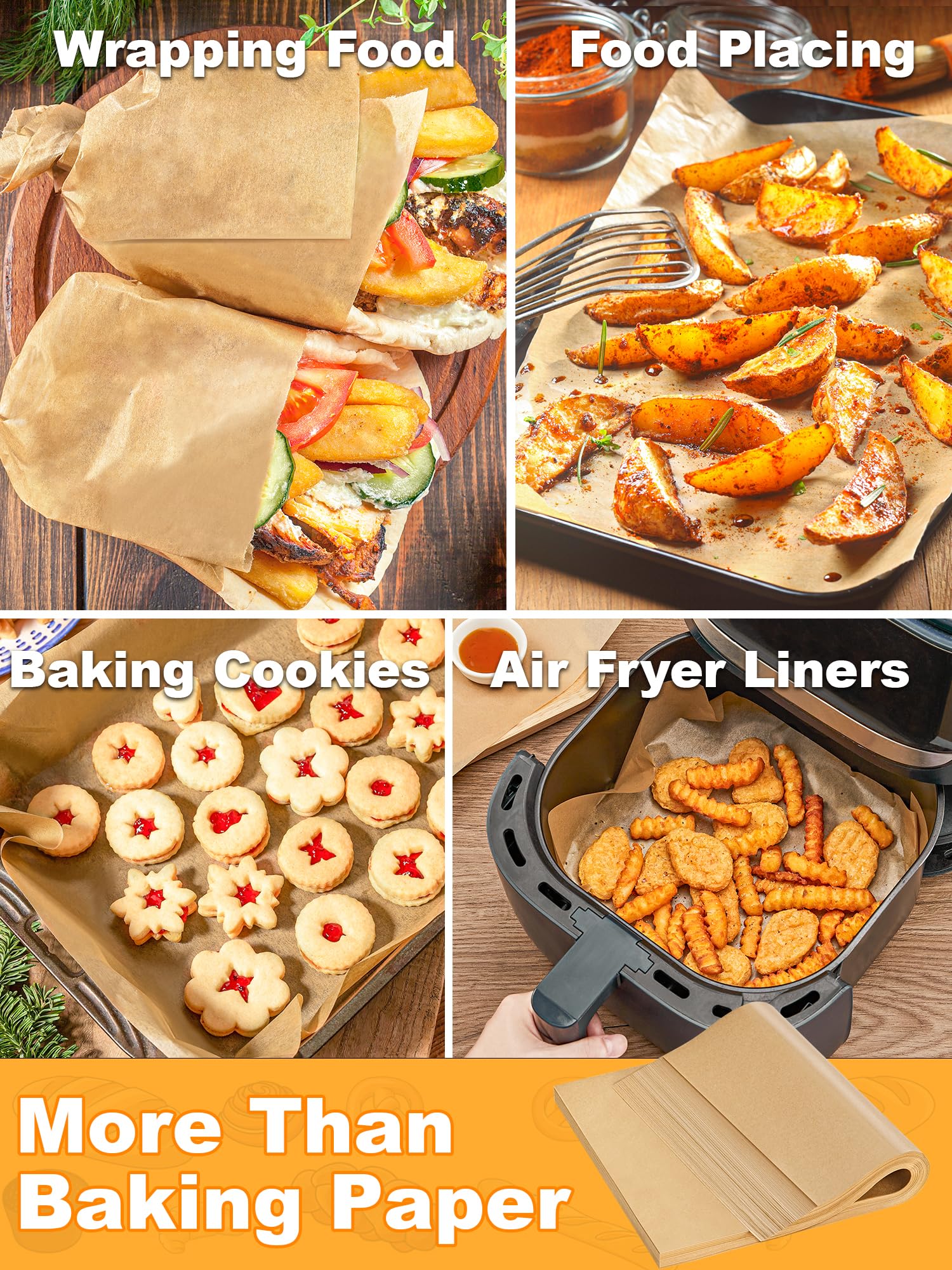 Smartake disposable sheets simplify cleanup after baking and roasting.