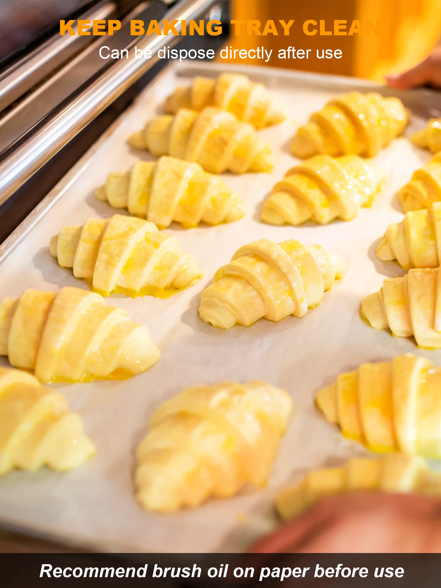 SMARTAKE keeps baking trays clean by preventing grease penetration.