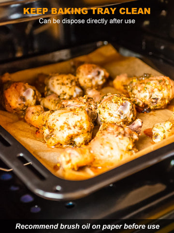 SMARTAKE non-stick parchment sheets prevent sticking on cookies and bread