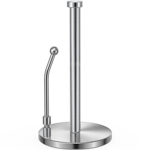 SMARTAKE paper towel holder top view showing stable base for countertops.