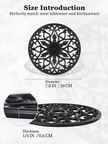 SMARTAKE soft flexible trivet mats are easy to store and handle