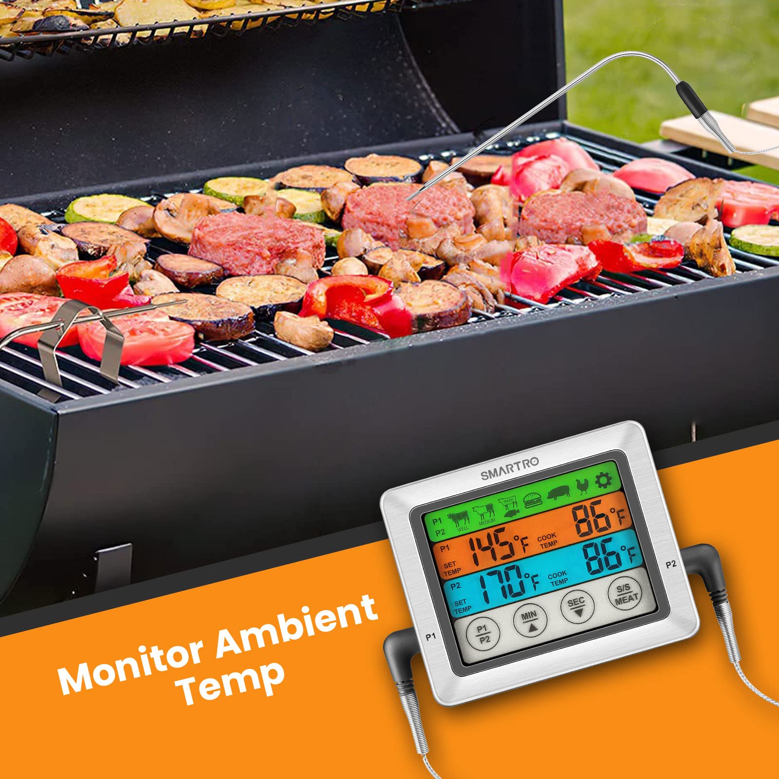 SMARTRO ST54 backlit display offers clear readings in any lighting