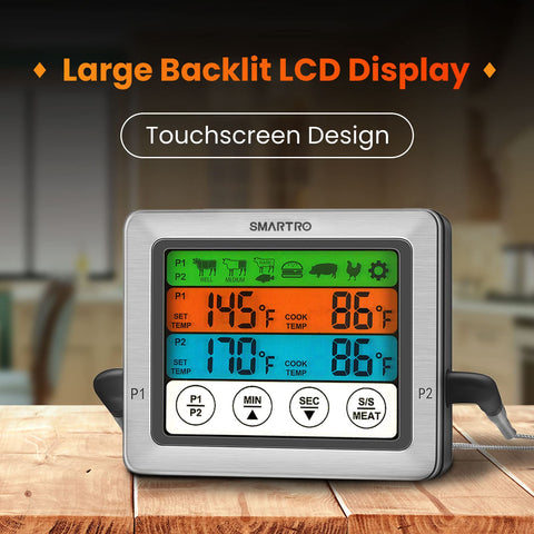 SMARTRO ST54 bracket and magnets keep the thermometer within reach