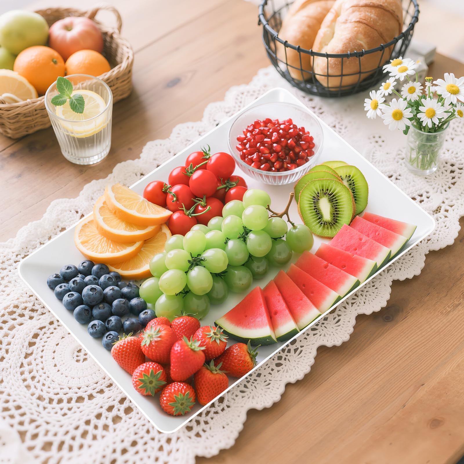 SmartTrends outdoor picnic serving tray ideal for portable serving and cleanup
