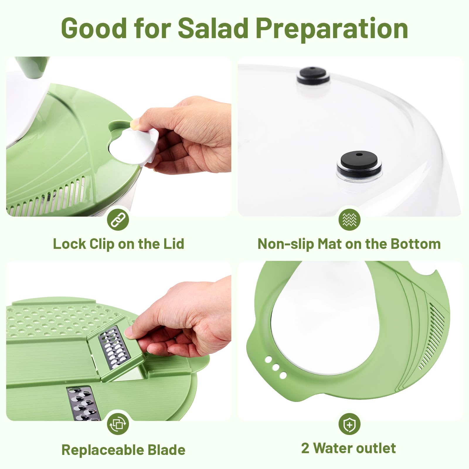 SmartTrends replaceable blades for shredding, slicing, and pureeing ingredients