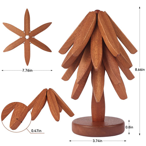 Smartwikiit wooden trivet for hot dishes combines durability with timeless style.
