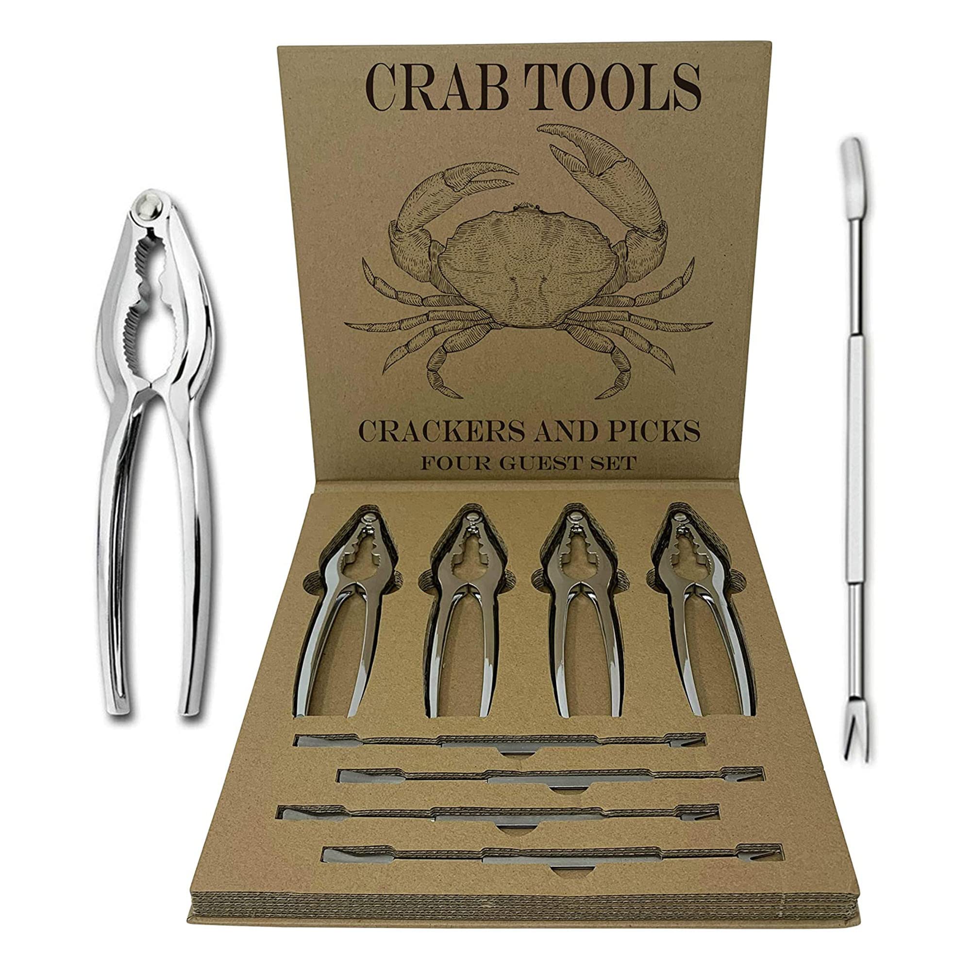 Smedley & York crab leg crackers set of four eases shell cracking at home.