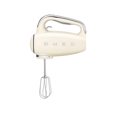 Smeg 50s retro hand mixer front view for stylish home mixing