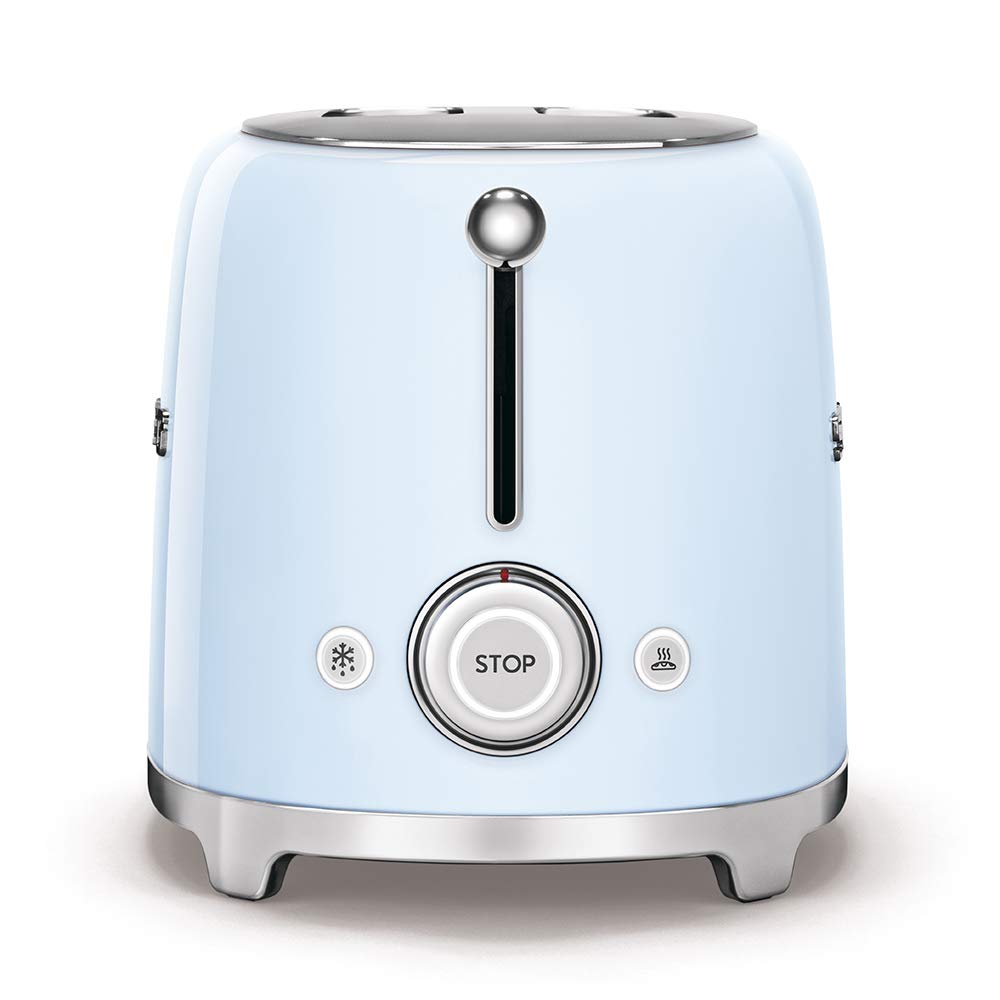 Smeg TSF01PBUS self-centering racks ensure even browning for thicker slices.